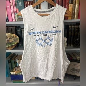 Nike UNC Tar Heels Roy Williams Basketball Camp Shirt NC Just Do It Tank Men’s L